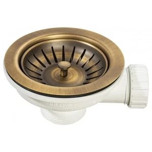 Abode 90mm (1.5") Manual Basket Strainer Waste - Antique Brass : AX1136 - Picture 1 of 1