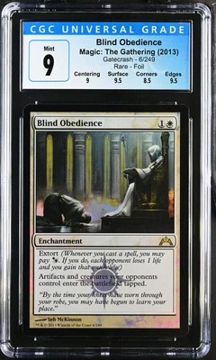 BLIND OBEDIENCE Gatecrash Foil Rare CGC 9 MTG [Nostalgium] - Image 1 of 2