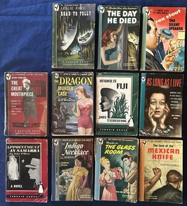 Vintage Pocket Book Lot Of 11 Books - 1940s - Rex Stout, Leslie Ford,...VG - Imagen 1 de 14