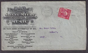 1908 ad cover Siegel Myers Music Correspondence School Steinway Hall Chicago IL - Picture 1 of 2