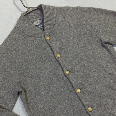 Pendleton Sweater Men's L Gray Shetland Collection Cardigan Washable Wool - Image 1 of 4