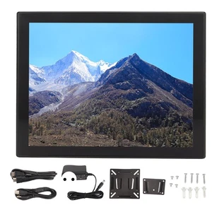 (100-240V EU Plug)8 Inch Touchscreen Monitor 4:3 Wall Mounted 10 Point - Picture 1 of 12