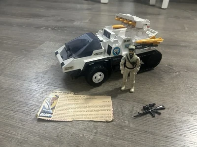 GI Joe Snow Cat 1985 100 % completo con caja completa de misiles Frostbite ininterrumpida Foto 1 de 4