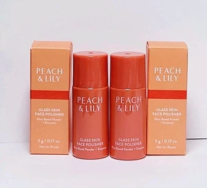 2× Peach & Lily Glass Skin Face Polisher Samples New In Boxes 5g Each - Picture 1 of 1