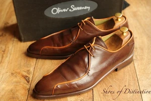 Oliver Sweeney Dipper Brown Leather Derby Shoes UK 10.5 US 11.5 EU 44.5 - Picture 1 of 11
