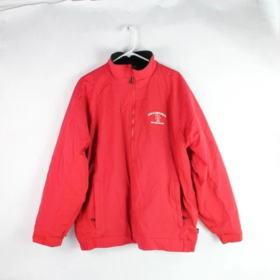 WearGuard Red Nylon Windbreaker Jacket Men's XL - Flawed, Unique Embroidery - Image 1 of 4