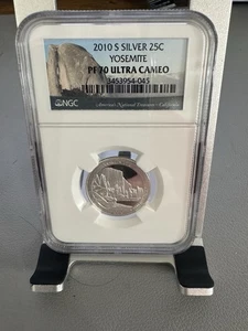 2010 S Silver 25¢ Yosemite National Park NGC PF 70 Ultra Cameo - Picture 1 of 2