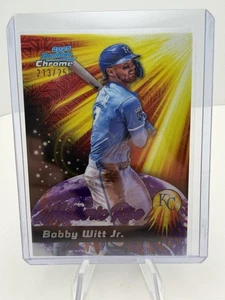 2025 Bowman Chrome Mega Bobby Witt Jr. Purple Meteoric Rise #213/250 - Picture 1 of 2