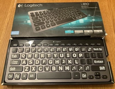 NOB Logitech K810 beleuchtete Bluetooth kabellose wiederaufladbare Tastatur, getestet - Bild 1 von 4