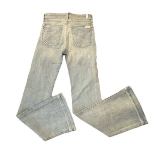 New 7 For All Mankind DOJO Jean Size:27 Embroider 7 Mid Rise Flared - Picture 1 of 17