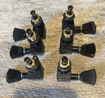 Grover Rotomatic tuning machines 3x3 black nickel - Image 1 of 4