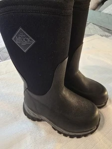 Botas Muck negras para niño/niña talla 9 usadas en excelente estado - Imagen 1 de 9
