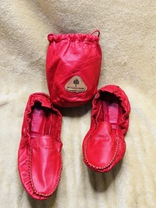 Voltan 1898 faltbare Lederschuhe rot farbmarkiert 9 - Bild 1 von 7