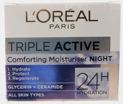 L'Oréal Paris Triple Active Night Cream (50ml) - Image 1 of 4