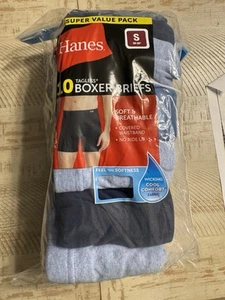 Hanes Men's Boxer Briefs Tagless 10 Pack Size Small With Cool Comfort - Picture 1 of 4