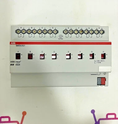 ABB SA/S8.10.1 2CDG110041R0011 Schaltaktor 110-230VAC 10A, 8-fach 10 AX MDRC - Bild 1 von 4