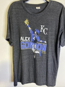 Kansas City Royals Charlie Hustle  . Alex Gordon  T shirt. Size XL - Picture 1 of 8
