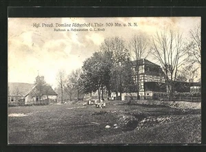 AK Suhl in Thüringen, Kurhaus u. Restauration, Kgl. Preuß. Domäne Aschenhof - Bild 1 von 2