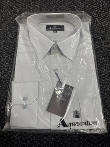 Aquascutum Light Blue Dress Shirt 100cm Chest Size Medium Authentic - Picture 1 of 5