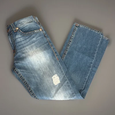 Vintage True Religion Relaxed Straight Light Washed Men’s Jeans 34x34 - Image 1 of 4