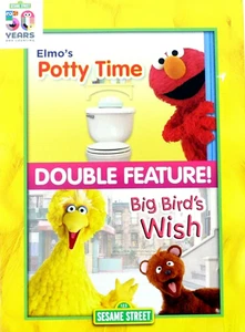 SESAME STREET 2-DVD SET: ELMO'S POTTY TIME & BIG BIRD'S WISH - NEW & SHIPS FREE - Imagen 1 de 5