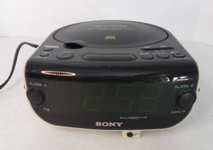 Vintage 90s Sony Dream Machine AM/FM CD  Dual Alarm Clock Radio ICF-CD815 TESTED - Picture 1 of 9