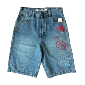 Ecko Unltd. Stonewash Denim Shorts for Boys with Logo Design NWT Free Shipping - Picture 1 of 2