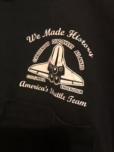 America’s Shuttle Team 1981-2011 NASA We Made History Polo Hombres GRANDE Espacio - Imagen 1 de 5