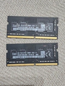 SK Hynix 8GB (2x4gb) DDR4 2666MHz 1Rx8 PC4-2400T laptop Ram / Memory - Picture 1 of 2