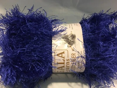 GALA PESTAÑAS AZUL REAL TEJER GANCHILLO DISEÑO HILO ARTESANÍAS FIBRA ARTES 50G Foto 1 de 2