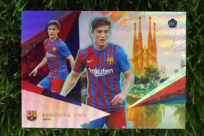 2021-22 Topps Barcelona Team Set Rookie RC GAVI 06/40 Aqua - Image 1 of 2