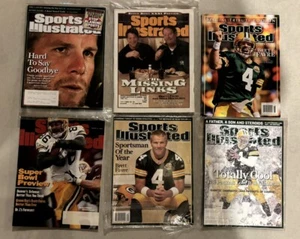 Lot of Green Bay Packers Sports Illustrated Brett Favre 1997, 1998, 2008 & More - Picture 1 of 7