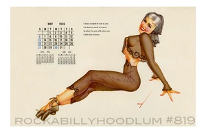 New Pinup Girl Poster 11x17 George Petty Calendar Art May 1956 Sheer Ballet - Picture 1 of 1
