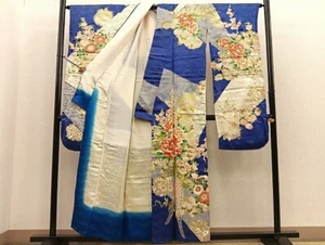 Kimono Heiwaya Deluxe Komagatake Sleeve Silk Authentic Japanese Japan Used - Picture 1 of 5