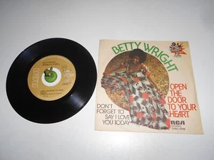 Betty Wright - Open the Door to your Heart (1976) Vinyl 7` inch Single Vg +++ - Picture 1 of 2