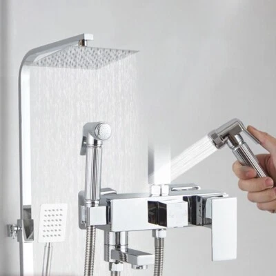 Duscharmatur Edelstahl Duschset Regendusche Handbrause Mischbatterie Duschsystem - Bild 1 von 4