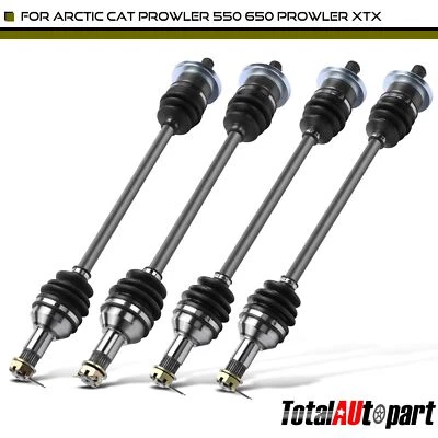 4x Conjunto de eje CV para Arctic Cat Prowler 550 650 Prowler XTX 700 1000 delantero y trasero Foto 1 de 4