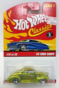 HOT WHEELS CLASSICS SERIES 2 #19 OF 30 40 FORD COUPE YELLOW H30 - Picture 1 of 3