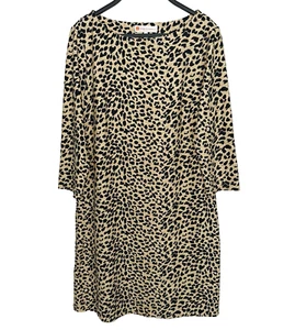 JUDE CONNALLY Womens Medium Shift Dress Jude Cloth Stretch Animal Print Leopard - Picture 1 of 4