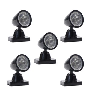 5pcs Model Railway O Scale 1:50 Christmas Village Street Lights Spotlight LEDs - Picture 1 of 6