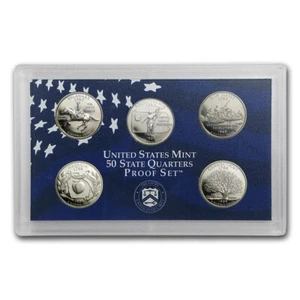 1999 S 50 State Quarters Proof Set - Delaware - Penn - N. Jersey - Ga - Conn - Picture 1 of 4