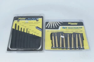 LOT 2x Wheeler 9 Piece Roll Pin Punch Set 204513, 8 Piece Brass Punch Set 780194 - Picture 1 of 4