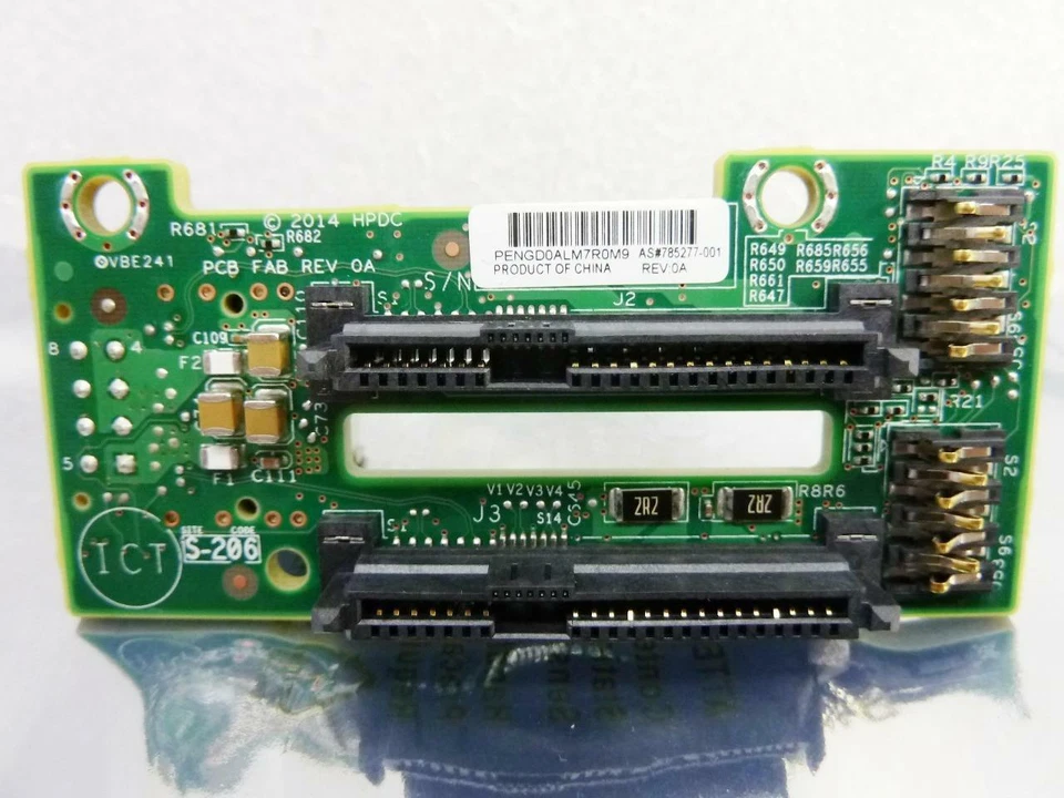 HP Proliant XL250a Gen9 Server 2-Bay SAS 2.5" Backplane Board | 785277-001 - Image 1 of 1