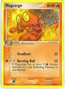 2x (DEOXYS-037) Magcargo (U) Pokemon EX Deoxys Card # 37 - Picture 1 of 1