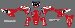 Crf450/Crf250 - HONDA GRAPHICS FULL KIT DECALS KIT 21mil Thick - Picture 1 of 6