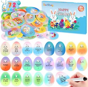 Easter Egg Fillers Bulk, 72 Packs Easter Tokens, Basket Stuffers, Plastic Egg N - Picture 1 of 7