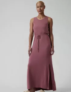 NWT! Athleta Keyhole Maxi Dress Crushed Berry Sz Medium M #210228 - Picture 1 of 3