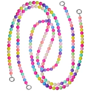 2 Pcs Colored Bead Chains Wrist Strap for Phone Beaded Cell Lanyard - Zdjęcie 1 z 11