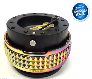 NRG STEERING WHEEL QUICK RELEASE GEN 2.1 BLACK / NEO CHROME PYRAMID SRK-210BK-MC - Picture 1 of 3