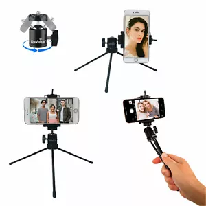 Phone mini tripod for Apple iPhone 12 Pro 11 Pro XS Max XR X 8 plus 7 Samsung - Picture 1 of 12